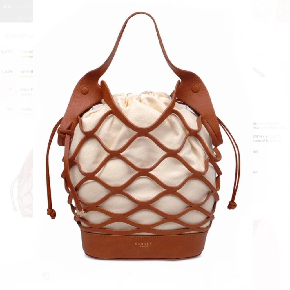 🆕 With Tags! Radley London Basket Garden Leather Tote